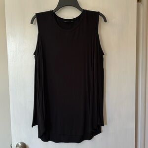 Black Long Sleeve Cold Shoulder Top
